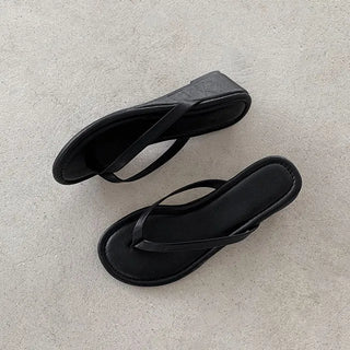 New Stock ◈5cm◈ Wedge Flipflops Slippers Platform Mules Summer Heightincreasing Platform Heels Swimwear Bikini Vacation Holiday Flipflops Shoes ds1110