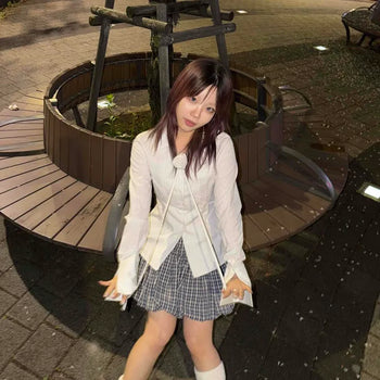 Slim Fit Striped Ribbon Button-Down Long Sleeve Shirt