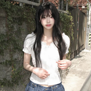 Cita Puff Short-Sleeved Blouse