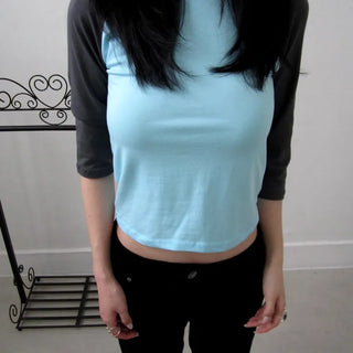 TWO TONE RAGLAN 7 TOP (2 COLOR)
