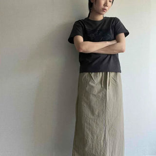 Loose Fit Straight H-Line Daily Long Skirt