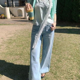 Light Blue Wide Denim Pants