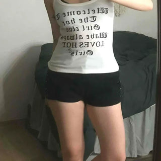 Button Zipper Daily Shorts