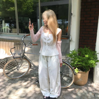 Chopper Tiered Strap Sleeveless Blouse