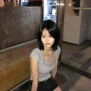 Slim Fit Plain Short Sleeve Daily Casual Short Sleeve T-shirt