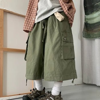 [UNISEX] Forty Cation Cargo Bermuda Shorts