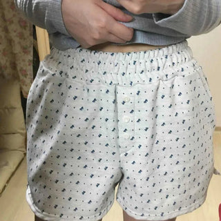 Loose Fit Polka Dot Daily Shorts