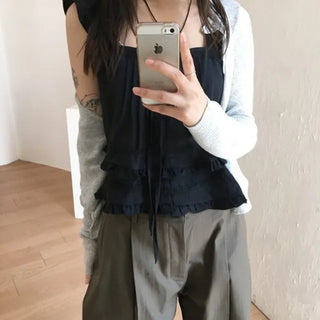Blie Frill Sleeveless Blouse