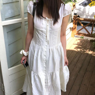 Loen Pintuck Long Dress 1 color