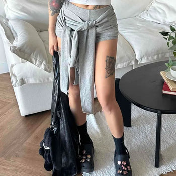 Twin Double Strap Micro Shorts