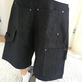 *Unisex* Flo Raw Denim Bermuda Pants