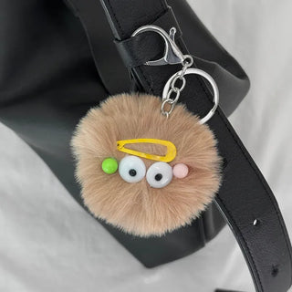 Momodust Brown Dust Doll Bag Couple Keyring