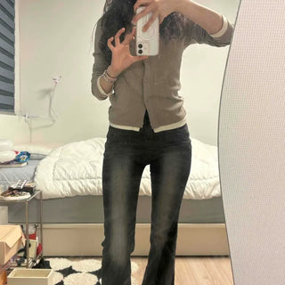 Washed Flare Bootcut Daily Long Pants