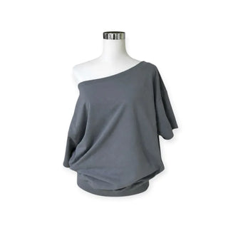 one-shoulder sweatshirt