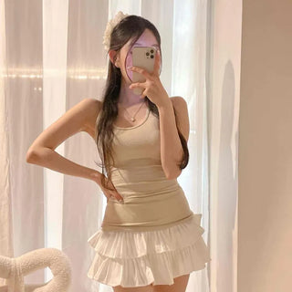 Sezen Slim Fit Plain Daily Casual Sleeveless