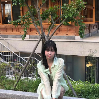Button-down Oversized Plain Long Sleeve Shirt
