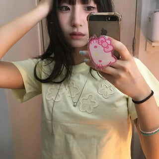 Regular Fit Plain Casual Daily Short Sleeve T-shirt