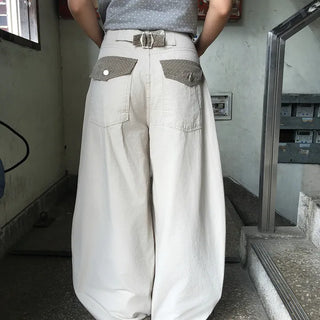 Summer Dot Pocket Wide Balloon Pants