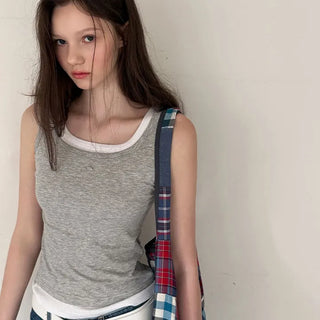 Kain Layered Ribbed Sleeveless Top