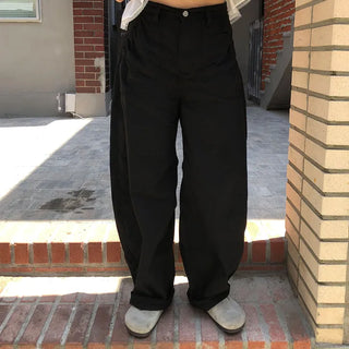 Nob Women's Curved Loose Fit Summer Long Wide Balloon Pants