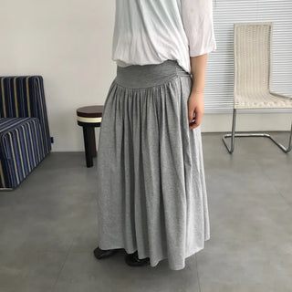 Leeu Shirred Spandex Long Skirt