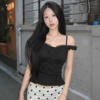 Comma Dot Low Mini Skirt