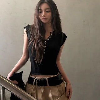 Martini Mother-of-Pearl Button Knit