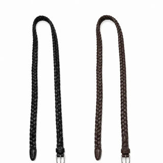 Twisted leather belt