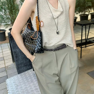 Summer Draped Shirred Sleeveless