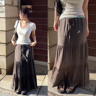 Brils tiered long skirt