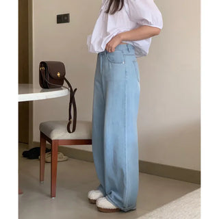pale wide loose denim