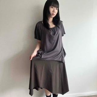 Flare A-line Daily Midi Skirt