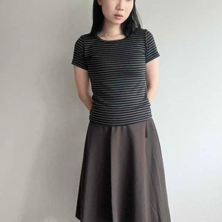 Striped Regular Fit Daily Short Sleeve T-shirt