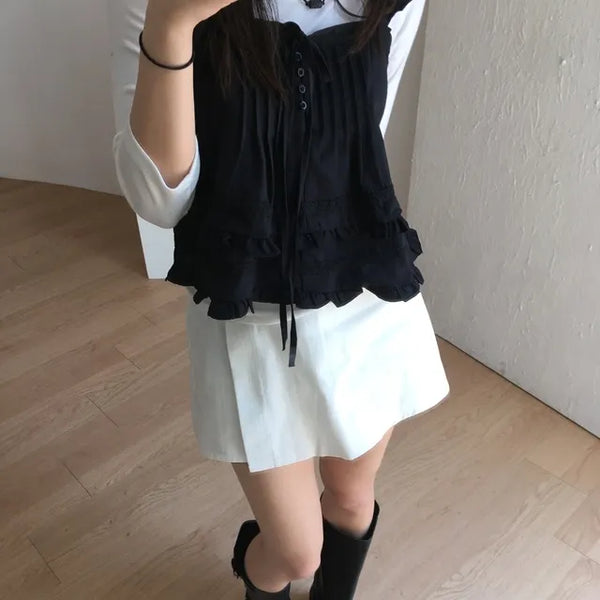 Blly Frill Sleeveless Blouse