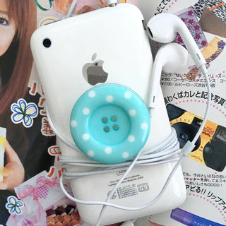 (Genuine MagSafe / 5 colors) Dot Button Smart Talk Polka Dot Smart Grip Phone Decoration Button Finger Talk iPhone Galaxy Mobile Phone Stand