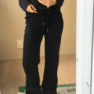 Plain Wide Straight Loose Fit Daily Training Bottoms
