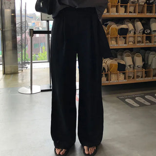 Moir Women's Viscose Summer Linen Banding Strap Tie Slacks
