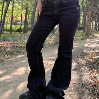 Zipper Button Flare Bootcut Daily Long Pants
