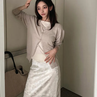 Lael Linen Round Cardigan