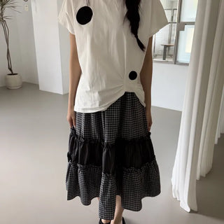 Dot Tweed Short Sleeve Tee