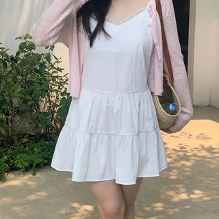 Tiered Layered Sleeveless Mini Dress