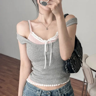 Kending Lace Sleeveless Set