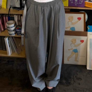 Wide Stripe Barrel Daily Slacks
