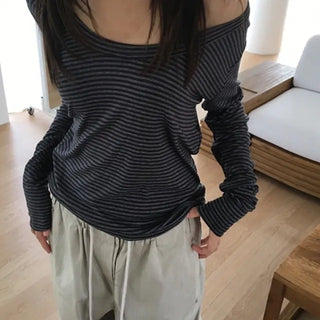 *Stretchy Fit* Latte U-Neck Tencel Tee