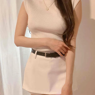 Lemo Slim Fit Fitted Plain Daily Sleeveless