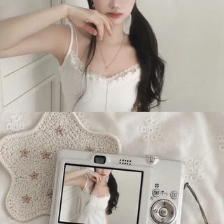 Polto Lace Frill Sleeveless