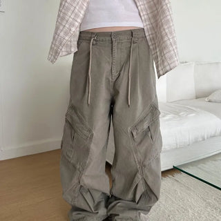 [UNISEX] 1003 Diagonal Cargo Two-Way Pants