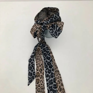 leopard print silk scarf