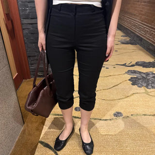 Slit Capri Pants  3/4 Capri Pants Women's 3/4 Pants
