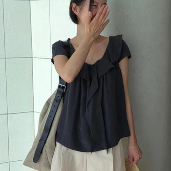 26SS ONE Pintuck Three-quarter Length Shorts